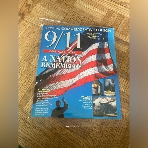 9/11 One Year Later A Nation Remembers special Commemorative Edition magazine - Picture 1 of 3